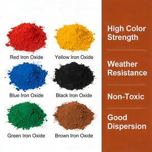 Pigmentos de colores de tinte de hormigón Pigmento de óxido de hierro sintético para colorear Pintura de ladrillo de cemento de hormigón de <span class=keywords><strong>color</strong></span> - Product Image 2