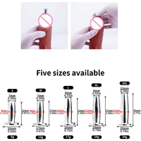 FRRK Métal Horst Eye Sondage urétral Petit Bouchon de Pénis en Acier Inoxydable Dilatateur de Coq Mâle Cathéter Bâton Masturbateur pour Homme