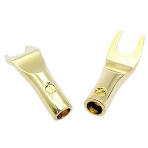 Connecteurs banane et à pointe de type Y/U, plaqués or, pour câble audio en cuivre, prise de câble audio, connecteur de câble de haut-parleur en Y, sortie d'usine - Product Image 1