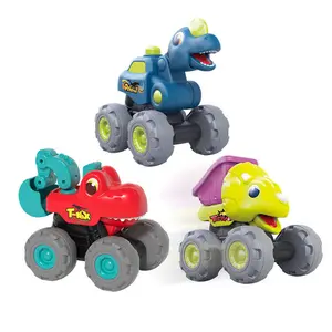 幼児恐竜モンスタートラックおもちゃベビープルバックおもちゃ車ビッグディノ建設車両ショベルダンプトラック