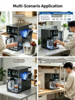 Système de purification d'eau portable intelligent 4-en-1 avec filtration RO, refroidisseur d'eau, distributeur d'eau chaude et froide et machine à glaçons