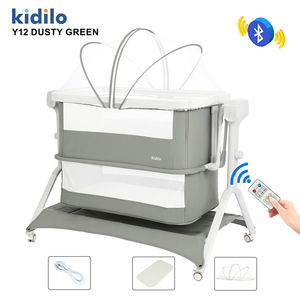 Kidilo Y12 Tragbare Baby-Wiege Faltbares Beistellbett Co-Sleeper Metall-Kinderbett für Neugeborene und Säuglinge - Product Image 6