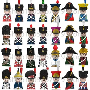 Blocs de construction militaires des guerres napoléoniennes en plastique ABS, briques autobloquantes certifiées 3C, cavalerie britannique, française et prussienne - Product Image 1