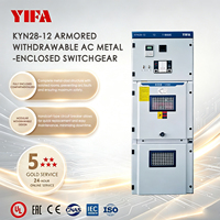 Armoire de commutation blindée extractible YIFA KYN28-12 haute tension en métal pour courant alternatif 12 kV, armoire de commutation moyenne tension