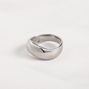 yunnique Geometric Titanium Steel <b>Ring</b> Unisex Fashion Jewelry Gift <b>Plain</b> Design XYR0097 - Product Image 4