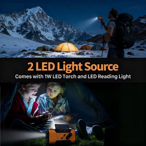 Radio Solar de Emergencia Imprescindible con Manivela, Banco de Energía, Alerta Meteorológica AM/FM, Material ABS, Supervivencia, Camping al Aire Libre - Product Image 5