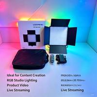 Lumière vidéo LED 660 PRO professionnelle RGB 40W, panneau dimmable pour studio photo, éclairage pour diffusion en direct et création de contenu