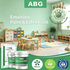 Pintura de látex lavable de alta cobertura, pintura de emulsión a base de agua para renovación de paredes interiores de jardines de infancia - Product Image 1