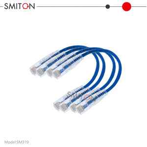 Câble de raccordement bleu ultra mince personnalisé UTP Cat6 Cat6A câble LAN <span class=keywords><strong>Ethernet</strong></span> 8P8C RJ45 plusieurs couleurs pour câbles de communication - Product Image 3