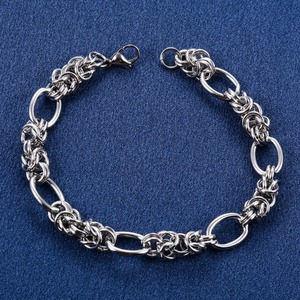 Pulsera de Acero Inoxidable de 10 mm con Nudo Punk, Cadena Ovalada para Mujeres y Hombres, Estilo Hiphop Rock, Cadena de Mano, Tobillera, Joyería Metálica - Product Image 2