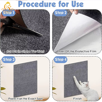 Tapis à gratter pour chat EUR PET, style moderne, robuste, auto-adhésif, résistant à l'usure, antidérapant, multi-usages