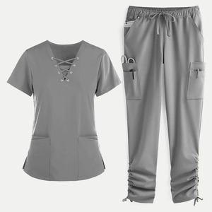 Nouveaux ensembles d'uniformes de gommage d'hôpital conception d'infirmière gommages à manches courtes femmes ensembles d'uniformes de gommages médicaux élégants - Product Image 5