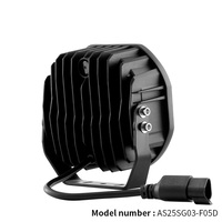 Barre lumineuse LED ronde octogonale de 6, 8 et 10 pouces, 65W, 110W, 150W, feux de conduite tout-terrain avec halo DRL ambre pour camion, SUV, 4x4, VTT