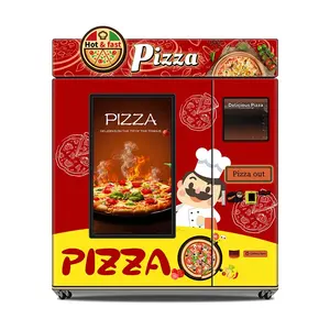 Yeni iş Fast Food açık Pizza otomat sıcak gıda Pizza Robot mikrodalga ısıtma fonksiyonu ile otomat