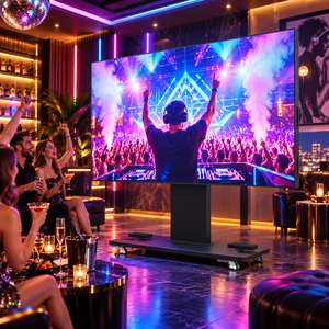 Pantalla LED Plegable y Elevable de 108 Pulgadas P1.25, Pantalla LED Rodante sin Costuras para Eventos Multifuncionales en Interiores y Banquetes de Hotel - Product Image 2