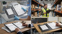 Porte-documents A4 multifonctionnel pour fournitures scolaires, classeur professionnel, presse-papiers infirmier coloré en PP, vente directe usine pour le bureau