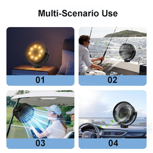 Wholesale 12000mAh Bank Digital Control LED Light 3 Blades Magnetic Desk <b>Misting</b> <b>Fan</b> USB Rechargeable Desktop - Product Image 5