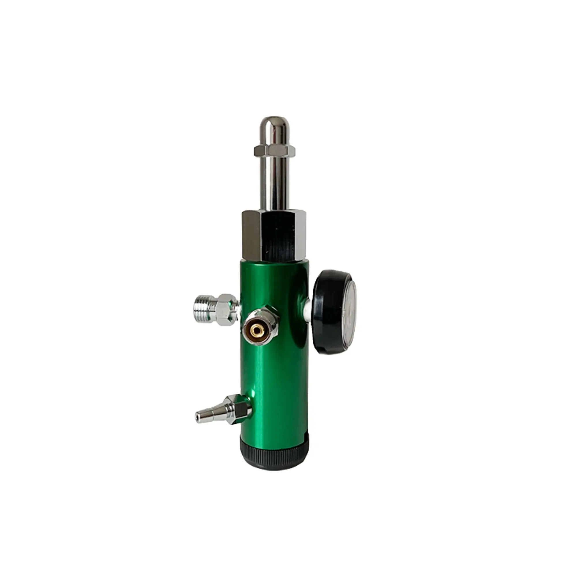 Regulador de oxígeno médico CGA540, accesorio de aluminio para cilindro con gas verde 15LPM 3