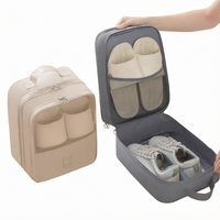 Sac de rangement rectangulaire en tissu pour chaussures, idéal pour les voyages d'affaires, housse de valise portable anti-poussière avec style japonais