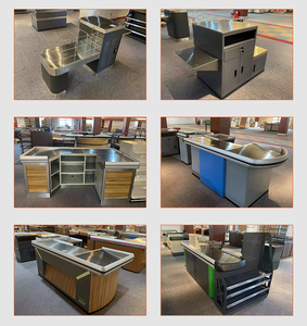 High Quality Fashionable Appearance High Definition Screen Automatic Moving Belt Self Checkout <b>Counter</b> Highbright HBE-CC-230 - Product Image 6