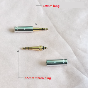 <span class=keywords><strong>2</strong></span> 件/对 L R 新款长型迷你 <span class=keywords><strong>2</strong></span>.5 毫米立体声插头 镀金 <span class=keywords><strong>2</strong></span>.5 毫米 3 极插头 - Product Image 3