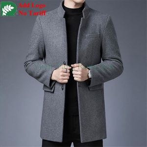 High Quality Customized <strong>Men</strong> Winter Slim-Fit Dark <strong>Blue</strong> Leather Jacket <strong>Men</strong> Short Jacket <strong>Coat</strong> with Zipped Leather Biker Jacket - Product Image 3