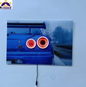 Póster de coche de <span class=keywords><strong>carreras</strong></span> F1 personalizado Led Light Grand Prix Circuit Led Poster pared arte de neón sala de estar dormitorio decoración de pared regalos para el hogar - Product Image 4