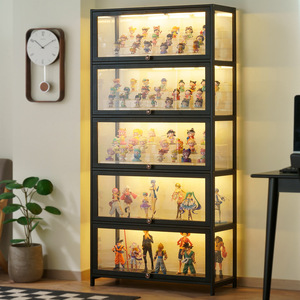 Transparent Storage <b>Display</b> <b>Case</b> For Toy Collection With Partitions Home Use Dustproof Model Rack - Product Image 1