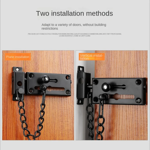 Nouvelle serrure de porte en acier inoxydable, chaîne de sécurité épaissie, loquet de sécurité durable pour portes et fenêtres - Product Image 3