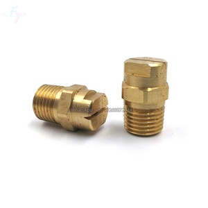 1/8 "पीतल hvv फ्लैट इंजेक्टर नोजल, पीतल के फ्लैट पंखे स्प्रे नोजल, वीए एयर जेट हाइड्रोसीडिंग पीतल के फ्लैट पंखे स्प्रे नोजल - Product Image 1