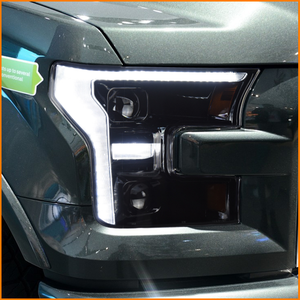 ไฟหน้าโปรเจคเตอร์คู่ LED DRL สำหรับ <span class=keywords><strong>Ford</strong></span> F150 ปี 2015-<span class=keywords><strong>2020</strong></span> อัพเกรดสไตล์ปี 2021 รุ่น Raptor <span class=keywords><strong>XL</strong></span> XLT โครงสีดำ อุปกรณ์ตกแต่งรถยนต์ - Product Image 6