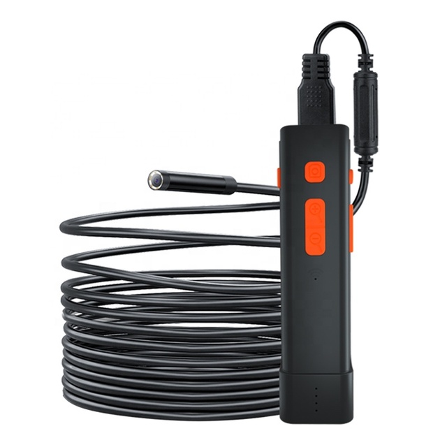 Digital Wireless Borescope Inspection Camera Y21 with 8mm Lens 5m IP67 Cable WIFI Industrial Endoscope Camera for Smartphone