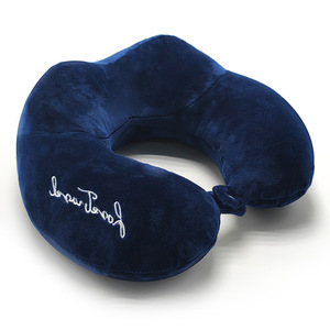 Oreiller de voyage en mousse à mémoire de forme souple en forme de U, léger et portable, avec rembourrage en coton PP, tissé, amovible et lavable <span class=keywords><strong>pour</strong></span> le sommeil - Product Image 4