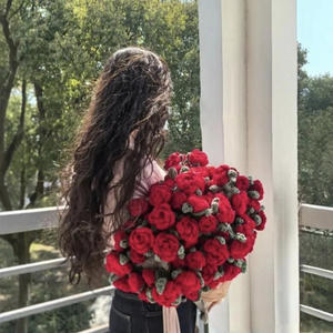 <span class=keywords><strong>Couverture</strong></span> à bordure florale au crochet à la main, jeté doux en tricot multicouche avec garniture florale décorative pour la maison et les collections de cadeaux - Product Image 1