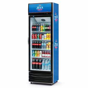 <span class=keywords><strong>Réfrigérateur</strong></span> Vitrine Verticale Personnalisé à Porte Vitrée Simple, Refroidissement par Ventilation, Thermostat Numérique, pour Boissons, Idéal pour Supermarchés - Product Image 1