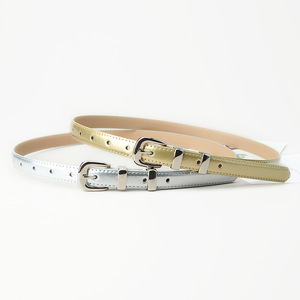 <span class=keywords><strong>Ceinture</strong></span> en cuir couleur bonbon avec boucle fine en alliage, style Ins, pour <span class=keywords><strong>femme</strong></span>, idéale pour robes et jeans - Product Image 4