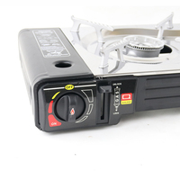 Réchaud de camping en plein air portable personnalisé en gros Réchaud de camping en acier inoxydable à double brûleur au gaz butane à double brûleur