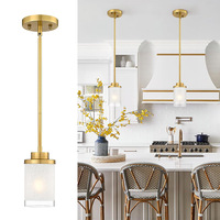 Luminaire suspendu moderne doré pour îlot de cuisine, luminaire suspendu pour plafond, éclairage suspendu de style farmhouse pour salle à manger, chambre à coucher