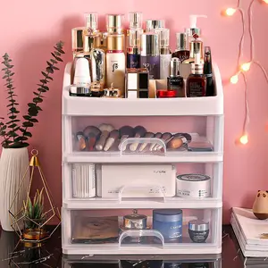 Transparante Desktop Kleine Lade Bureau Opbergkast Plastic <span class=keywords><strong>Mini</strong></span> Cosmetische Opbergdoos - Product Image 1