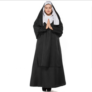 <span class=keywords><strong>Disfraces</strong></span> de <span class=keywords><strong>Halloween</strong></span> <span class=keywords><strong>para</strong></span> hombres y mujeres, ropa de talla grande, cosplay de padre, María y monja - Product Image 1