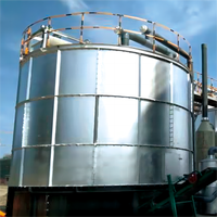 ODM usine 10m3/d énorme fermenteur d'engrais tour de compost de déchets de ferme avicole automatique