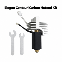 Bagian Printer 3D Kit Hotend Nozzle Bi-Metal dengan Pemanas Keramik 24V 60W Aliran Tinggi Dapat Diganti untuk Elegoo Centauri Carbon 2