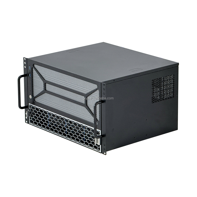 6U Rackmount 12-Bay Steel Storage Server Case Hot-Swappable SAS SATA Backplane E-ATX Compatible Dual PSU Support Optimized