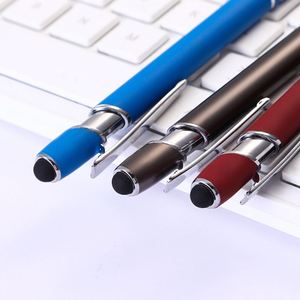 09 Multifunction Ball <b>Pen</b> <b>With</b> <b>Stylus</b> Tip Soft Touch Screen <b>Pen</b> 2 in 1 Custom Logo Luxury Metal Ballpoint <b>Pens</b> - Product Image 3