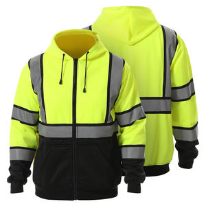 เสื้อฮู้ดทำงานแบบสะท้อนแสงขายส่งสำหรับผู้ชาย เสื้อฮู้ดนิรภัยขายดีที่สุดสำหรับงานอุตสาหกรรม - Product Image 4