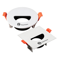 Lampu Sorot LED MR16 Modern Persegi Bulat Anti Silau Sudut Putar COB Downlight Housing Bingkai Gu10 Modul LED Bingkai Lampu Mr16