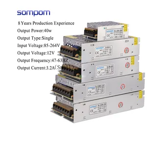 تحويل التيار الكهربائي لشريط LED صندوق قصدير خفيف ، بالجملة ، DC 5V ، 12V ، 24V ، 36V ، 48V ، 1A ، 2A ، 5A ، 10A ، 20A ، 30A ، 40A ، 50A ، 60A