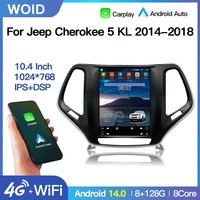 Radio para Auto STWEI con Android 14, Navegación GPS, Reproductor Multimedia de Video para Jeep Cherokee 5 KL 2014-2018, Estilo Pantalla Tesla, Carplay, DSP