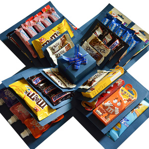 Vente en gros Emballage <span class=keywords><strong>de</strong></span> fleurs <span class=keywords><strong>de</strong></span> luxe pour la Saint-Valentin et la fête des mamans à cinq couches Boîtes cadeaux surprises <span class=keywords><strong>de</strong></span> forme quadrilatère pour bonbons - Product Image 4