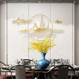 Decorazione da parete in metallo e in ferro per soggiorno strumento di arredamento per la casa decorazione tridimensionale di nuovo stile - Product Image 4